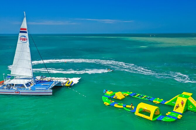 Key West Ultimate Watersports Adventure with Snorkeling Upgrade - Banana boats and the inflatable water park