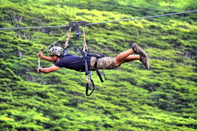 Koloa Zipline in Kauai - Old Koloa Sugar Mill and the route to the course
