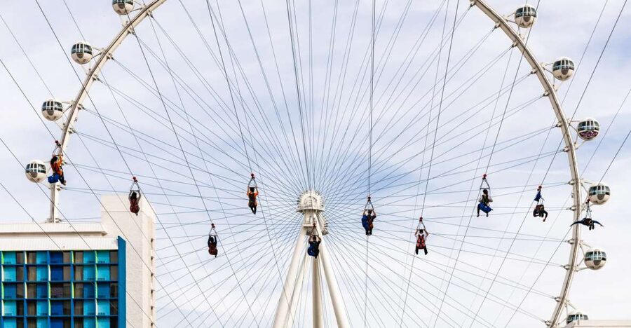 Las Vegas: FLY LINQ Zipline Ticket - A good first zipline for nervous riders