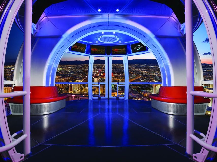 Las Vegas: High Roller Entry Ticket with In-Cabin Open Bar - Price, booking value, and flexibility