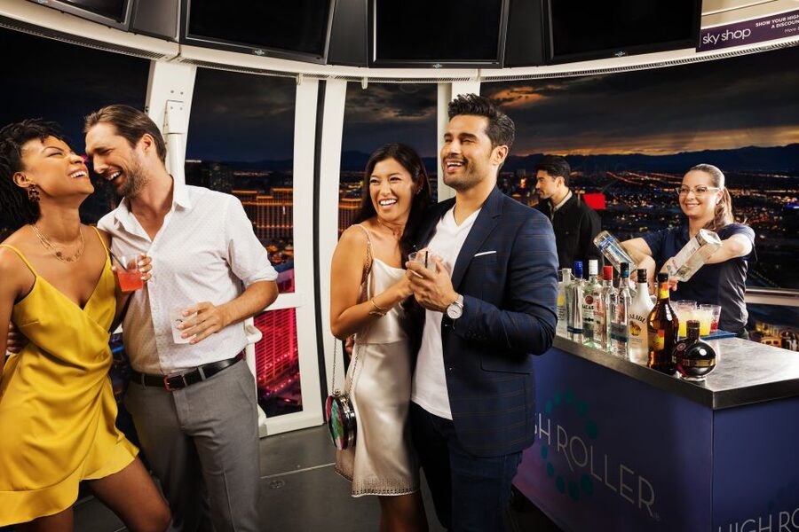 Las Vegas: High Roller Entry Ticket with In-Cabin Open Bar - Seeing Las Vegas from 550 feet
