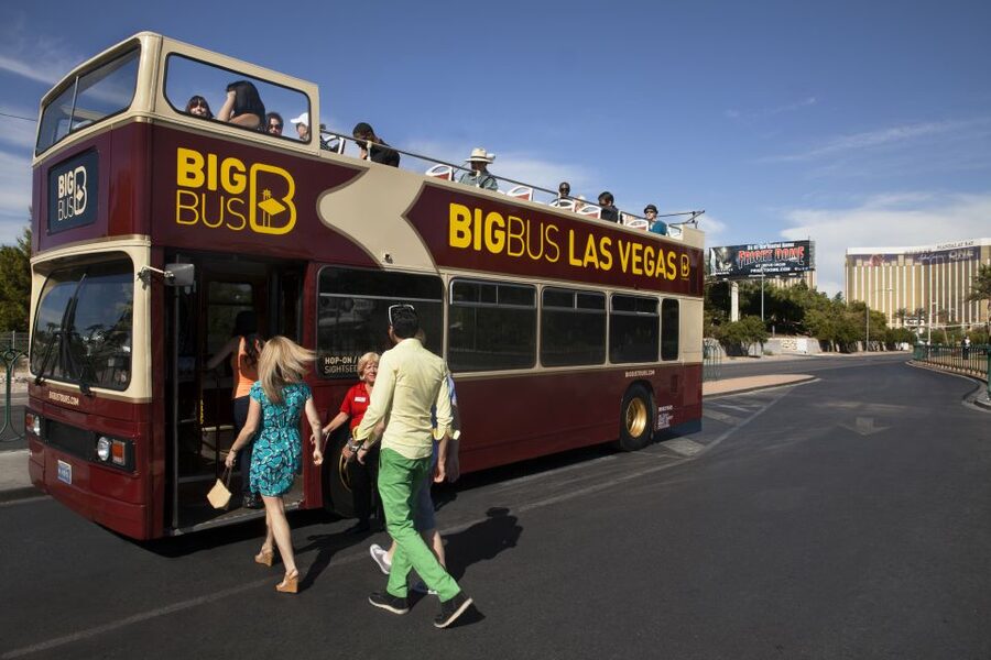 Las Vegas: Hop-on Hop-off Sightseeing Tour by Open-Top Bus - The STRAT, Resorts World, and northern Las Vegas
