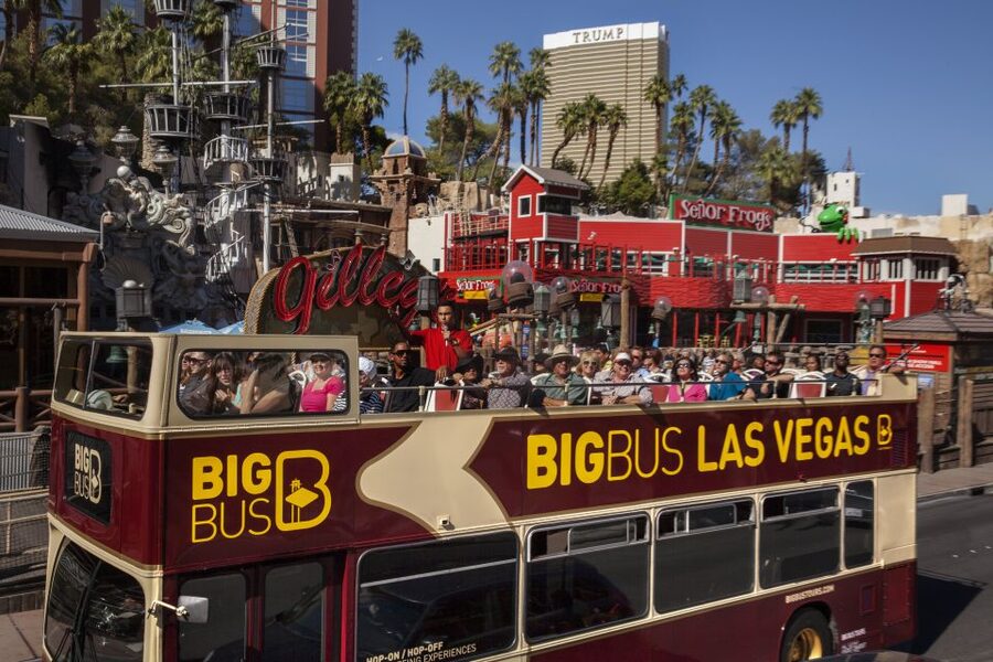 Las Vegas: Hop-on Hop-off Sightseeing Tour by Open-Top Bus - Fremont Street gives the tour its strongest contrast