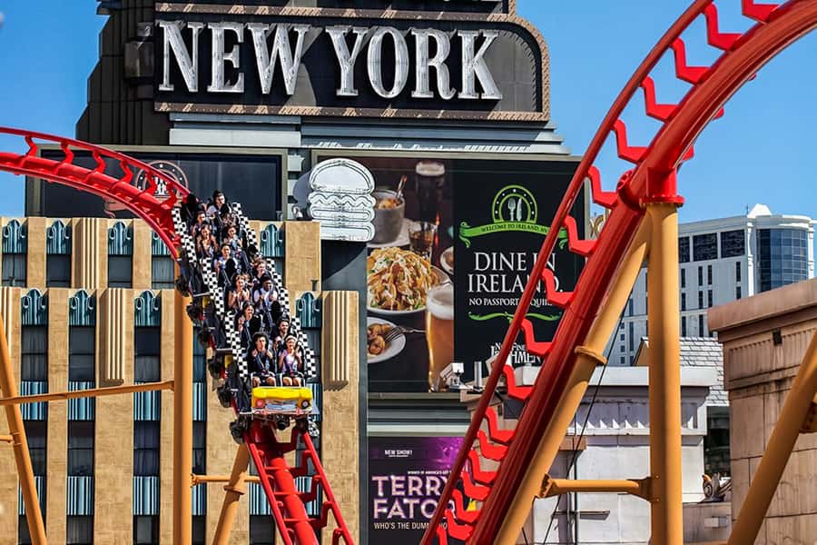 Las Vegas: New York-New York Hotel Big Apple Coaster Ride - How Long the Ride Really Feels
