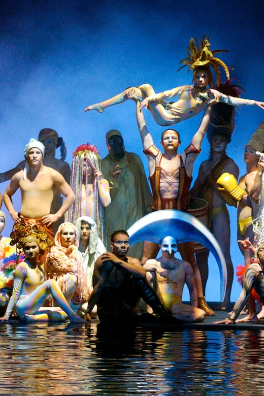 Las Vegas: “O” by Cirque du Soleil at Bellagio - The guardian, the umbrella, and the flames