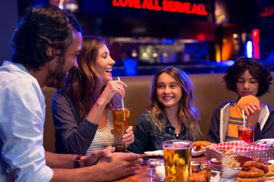 Meal at Hard Rock Cafe New York Times Square - The memorabilia adds real value to the visit