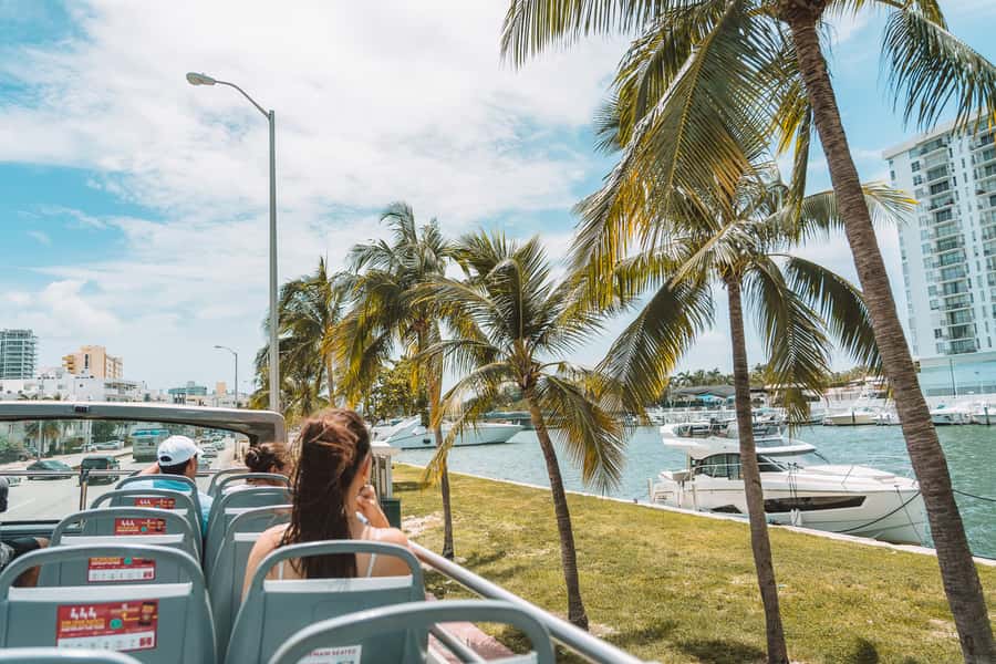Miami: Hop-on Hop-off Open-top Bus Tour and Optional Cruise - South Beach and Miami’s Art Deco streets
