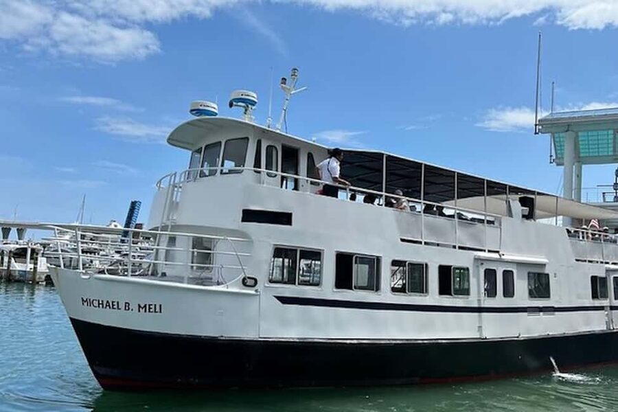 Miami Skyline Sightseeing Cruise and Millionaire Mansions - Biscayne Bay at sunset
