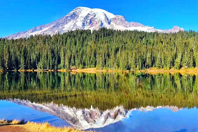 Mt Rainier National Park Small Group Day Tour from Seattle 2CanGo - Reflection Lakes and the perfect mountain image