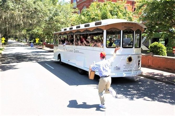 Narrated Historic Savannah Sightseeing Trolley Tour - From the trolley stop into Savannah’s historic core