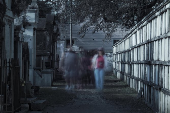 New Orleans Cemetery Bus Tour with Exclusive Cemetery Access - Walking through Odd Fellows Rest after dark