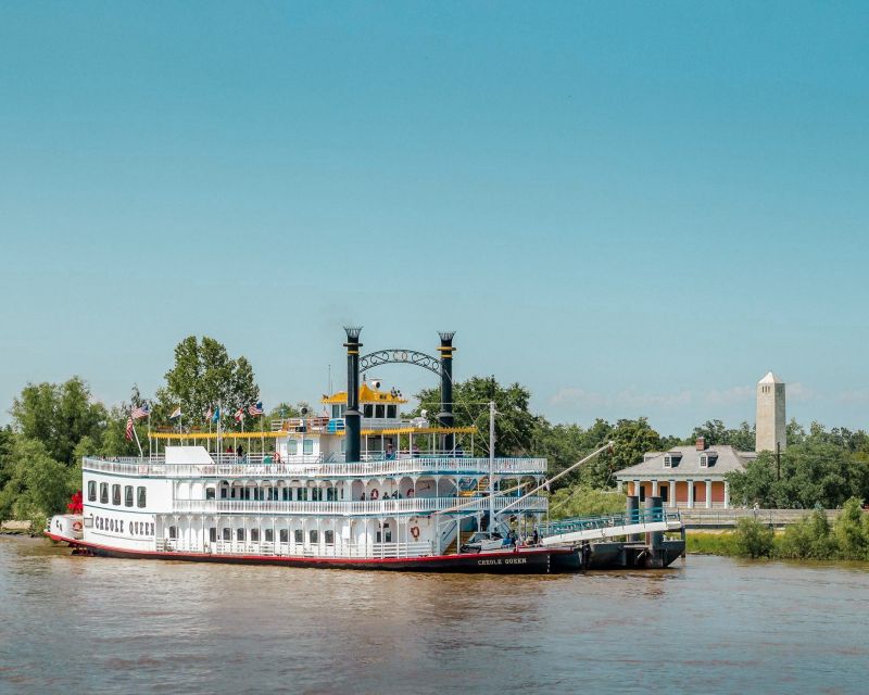 New Orleans: Creole Queen History Cruise with Optional Lunch - Riverwalk views before the boat heads downriver