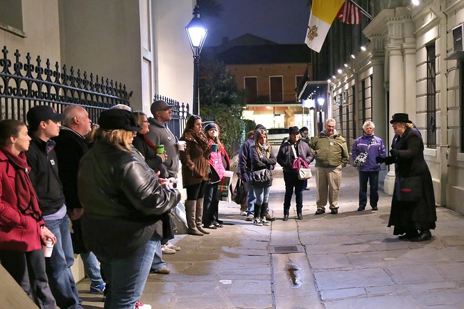 New Orleans Haunted History Ghost Tour - Jackson Square after dark