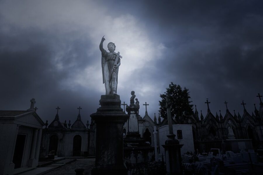 New Orleans: Night Cemetery and Ghost BYOB Bus Tour - Using EMF readers and dowsing rods