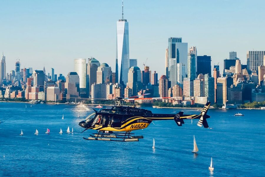 New York City: Manhattan Helicopter Tour - Taking off from Pier 6