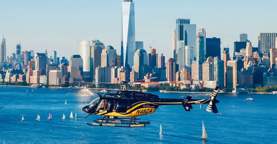 New York City: Manhattan Helicopter Tour - Lady Liberty and Ellis Island from the air