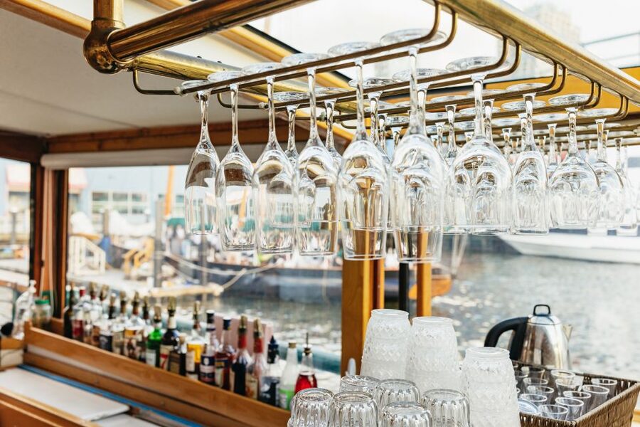 New York City: Sunset Yacht Cruise - Sunset, Brooklyn Bridge, and the first city lights