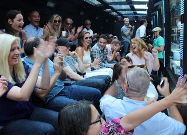 New York City: The Ride Interactive Bus Tour - Screens, sound, and the unusual bus interior