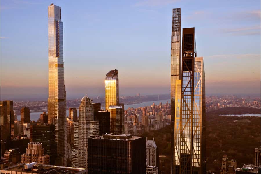 New York City: Top of the Rock Observation Deck Ticket - Entering 30 Rockefeller Plaza beneath the Swarovski chandelier