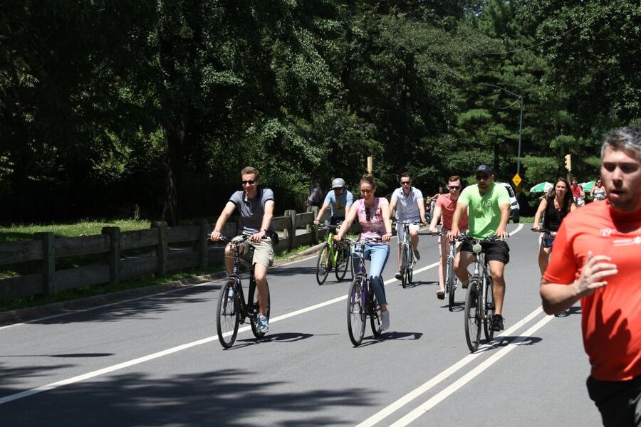 NYC: Central Park Guided Bike Tour - Bethesda Fountain and the Literary Walk