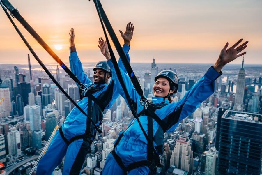 NYC: City Climb Skyscraping Experience Ticket - Leaning over New York from 1,200 feet