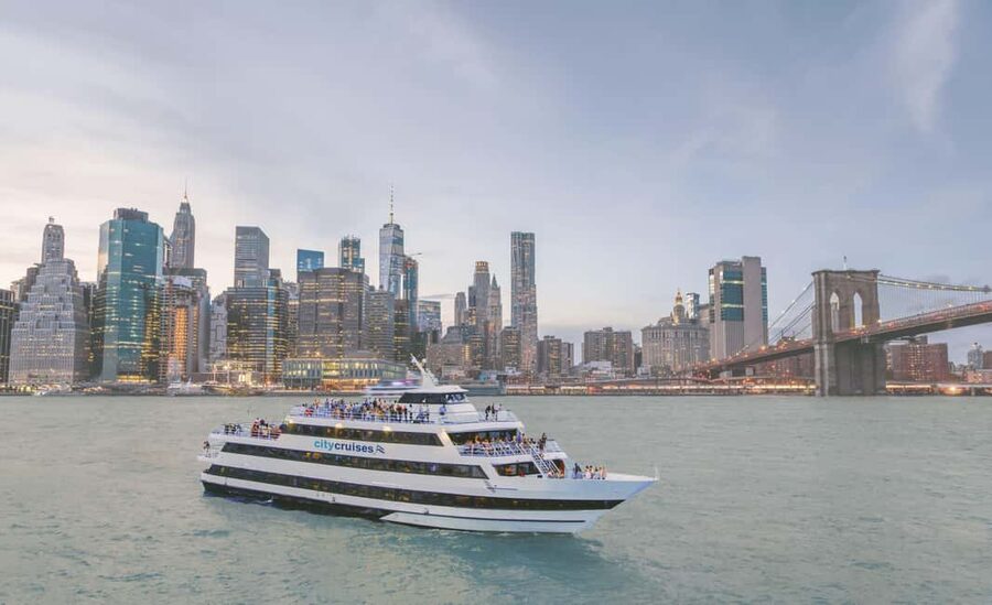 NYC: City Cruises Brunch, Lunch, or Dinner Buffet Cruise - A moving view of New York from Chelsea Piers