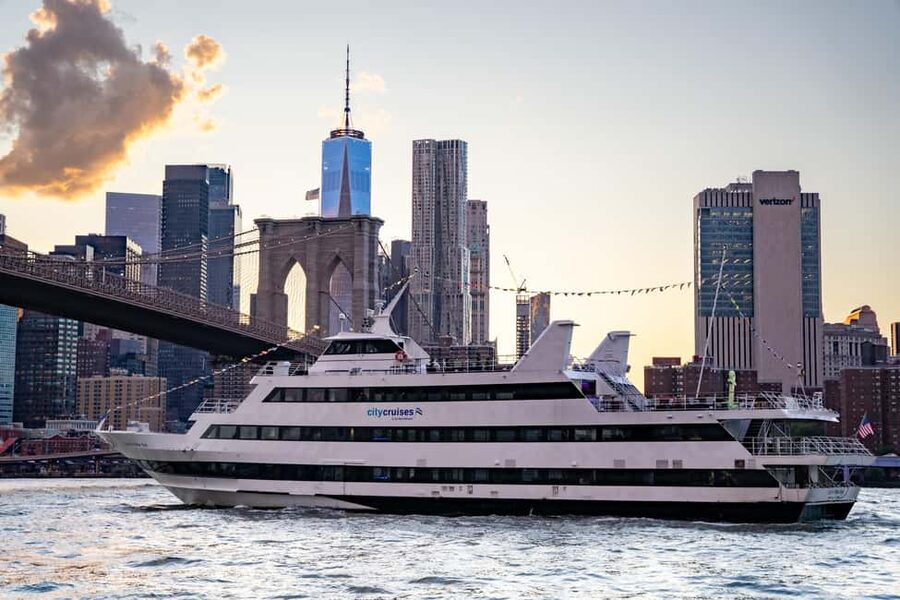NYC: City Cruises Brunch, Lunch, or Dinner Buffet Cruise - Open decks, indoor tables, and the onboard mood