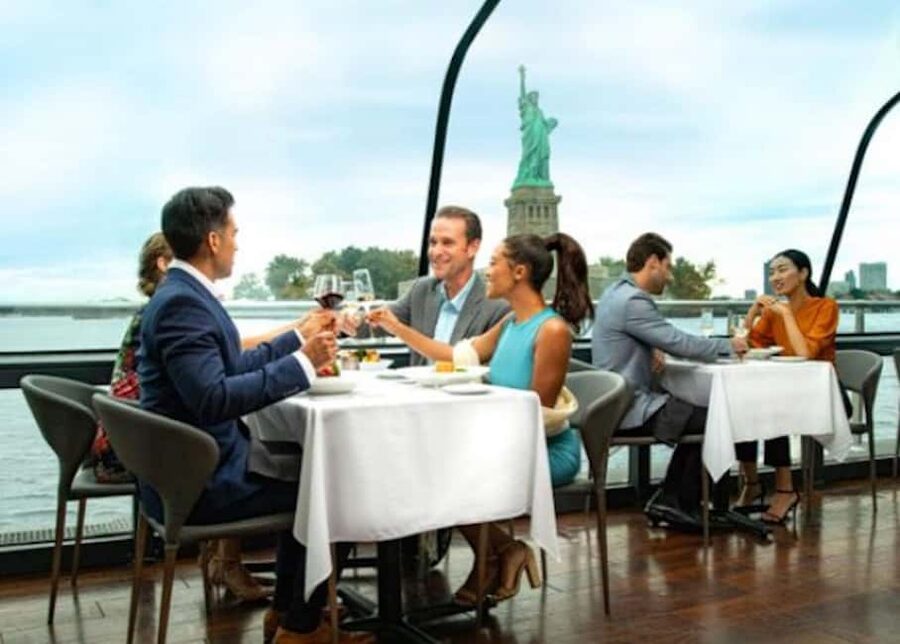 NYC: City Cruises Luxury Brunch, Lunch or Dinner Cruise - Hudson River views: Empire State Building, Intrepid, and Hudson Yards