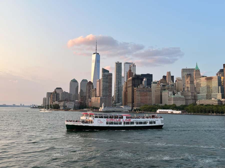 NYC: Statue of Liberty Sunset Cruise Skip-the-Line Ticket - The Statue of Liberty at golden hour