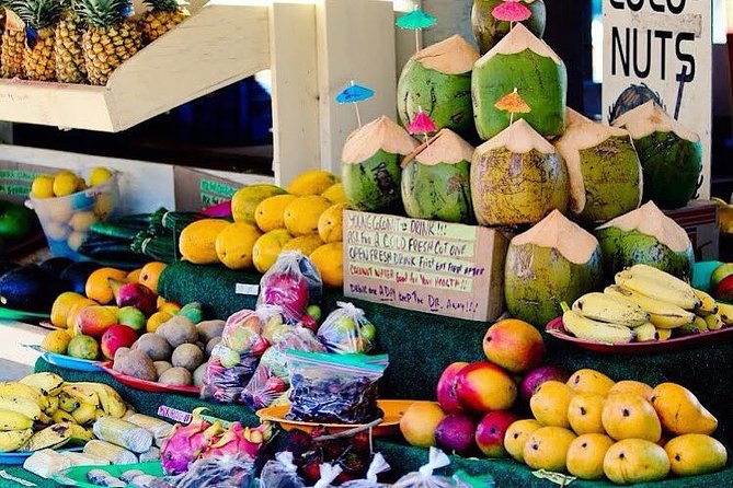 Oahu Circle Island Tour with Turtle Snorkeling— Small-Groups - North Shore fruit stands and surf beaches