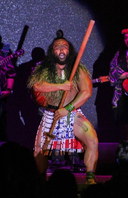 Oahu: Ka Moana Luau Dinner and Show at Aloha Tower - The Sword of Fire dance is the evening’s payoff