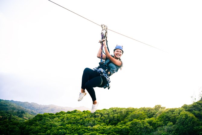 Oahu's North Shore: 8-Line Zipline Adventure - Eight ziplines, from a gentle start to a long finish