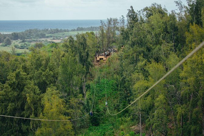 Oahu's North Shore: 8-Line Zipline Adventure - Views toward the North Shore and Banzai Pipeline