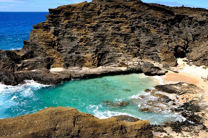 Oahu's Ultimate Tour: Dole, Turtle Snorkel, Pali Lookout & More - Halona Blowhole, Eternity Beach, and Sandy Beach