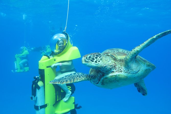 Oahu: Submarine Scooter Adventure - The catamaran ride past Diamond Head