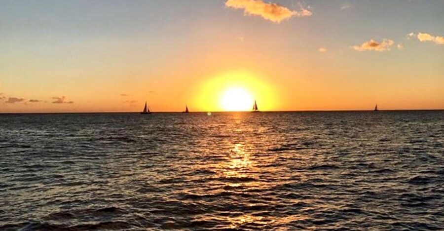Oahu: Waikiki Glass Bottom Boat Sunset Cruise - The view that makes this cruise worth considering