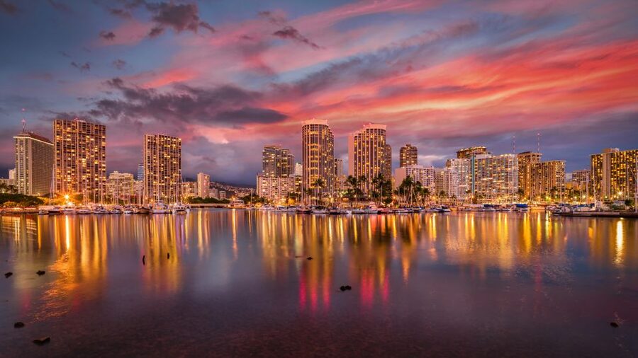 Oahu: Waikiki Glass Bottom Boat Sunset Cruise - Boarding the Haleiwa Queen at slip F21