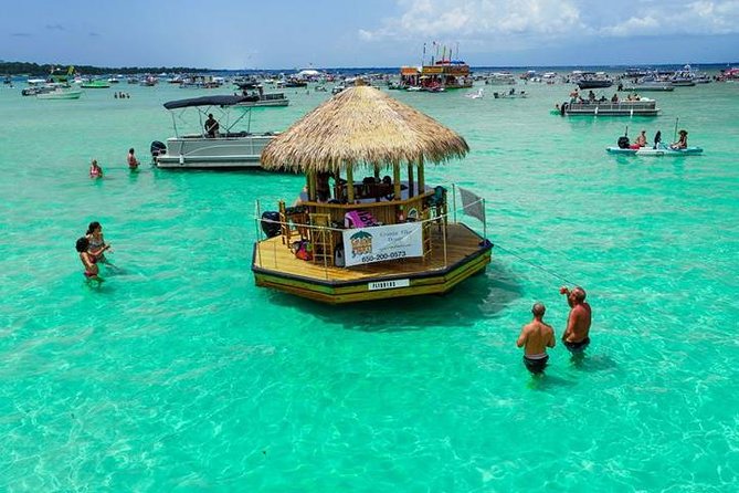 Original Cruisin' Tikis 3hr Crab Island Sandbar Adventure - Swimming, games, and floating restaurants