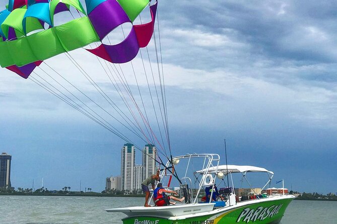 Parasailing Adventure in South Padre Island - The view from 600 feet above South Padre Island