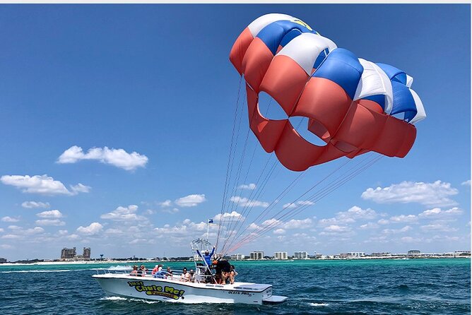Parasailing Experience in Destin - Dolphins, jetty views, and the wildlife bonus