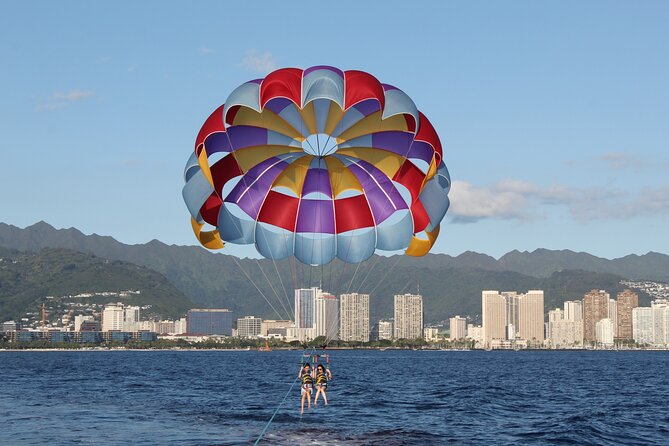 Parasailing Experience in Waikiki, HI - From Kewalo Basin Harbor to Waikiki Beach views