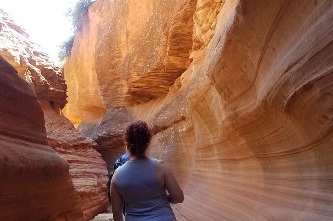 Peek-A-Boo Slot Canyon Tour UTV Adventure (Private) - Entering Peek-A-Boo Slot Canyon on foot