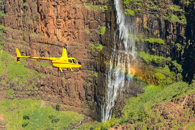 Private Kauaʻi Experience: Doors-Off ALL WINDOW SEATS - Manawaiopuna Falls, Kauai’s movie-famous curtain of water