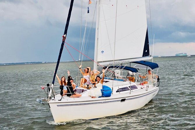 Private Luxury Yacht Charters, BYOB & Dolphins - Downtown Charleston from the Harbor