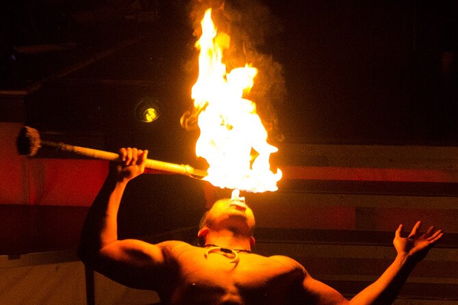 Rock-A-Hula Ticket - The fire knife performance brings the evening home