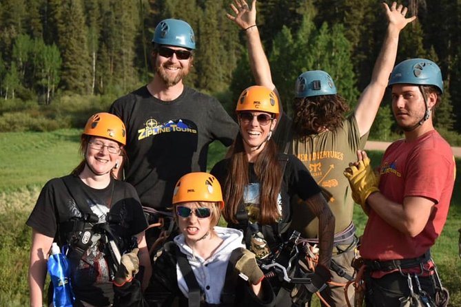 Rocky Mountain 6-Zipline Adventure on CO Longest and Fastest! - Guides who keep the nerves under control