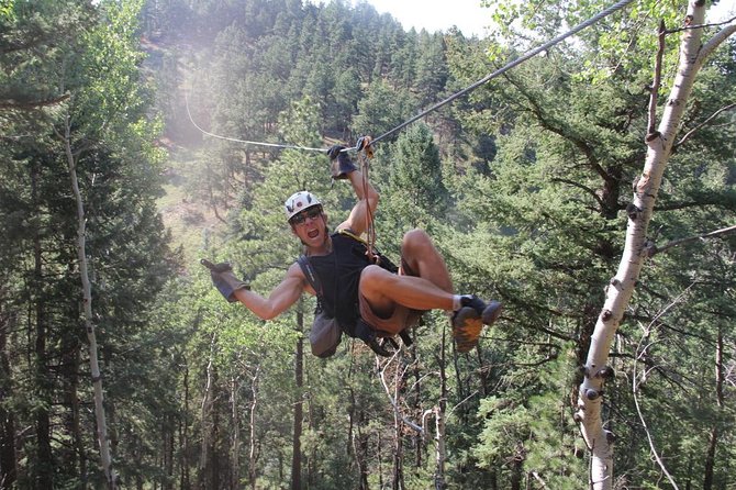 Rocky Mountain 6-Zipline Adventure on CO Longest and Fastest! - Photos, video, snacks, and the real price