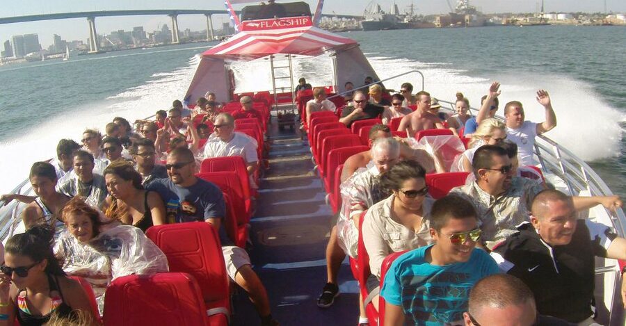 San Diego: Patriot Jet Boat Thrill Ride - Leaving North Harbor Drive