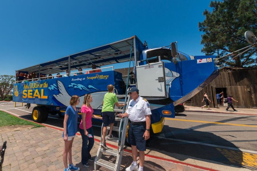 San Diego: SEAL City Tour by Amphibious Bus - How much time you get on land and water