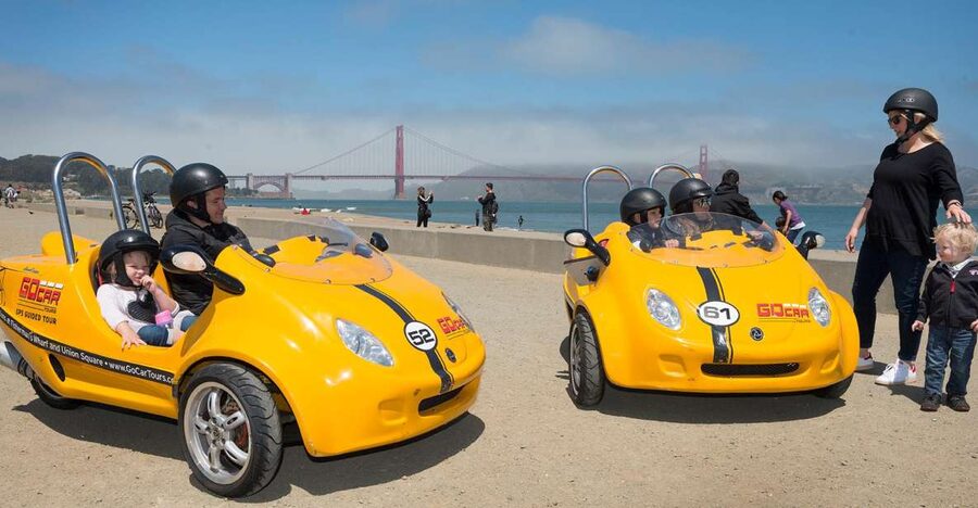 San Francisco: 3-Hour Early Bird GoCar Tour - The Golden Gate Bridge stop